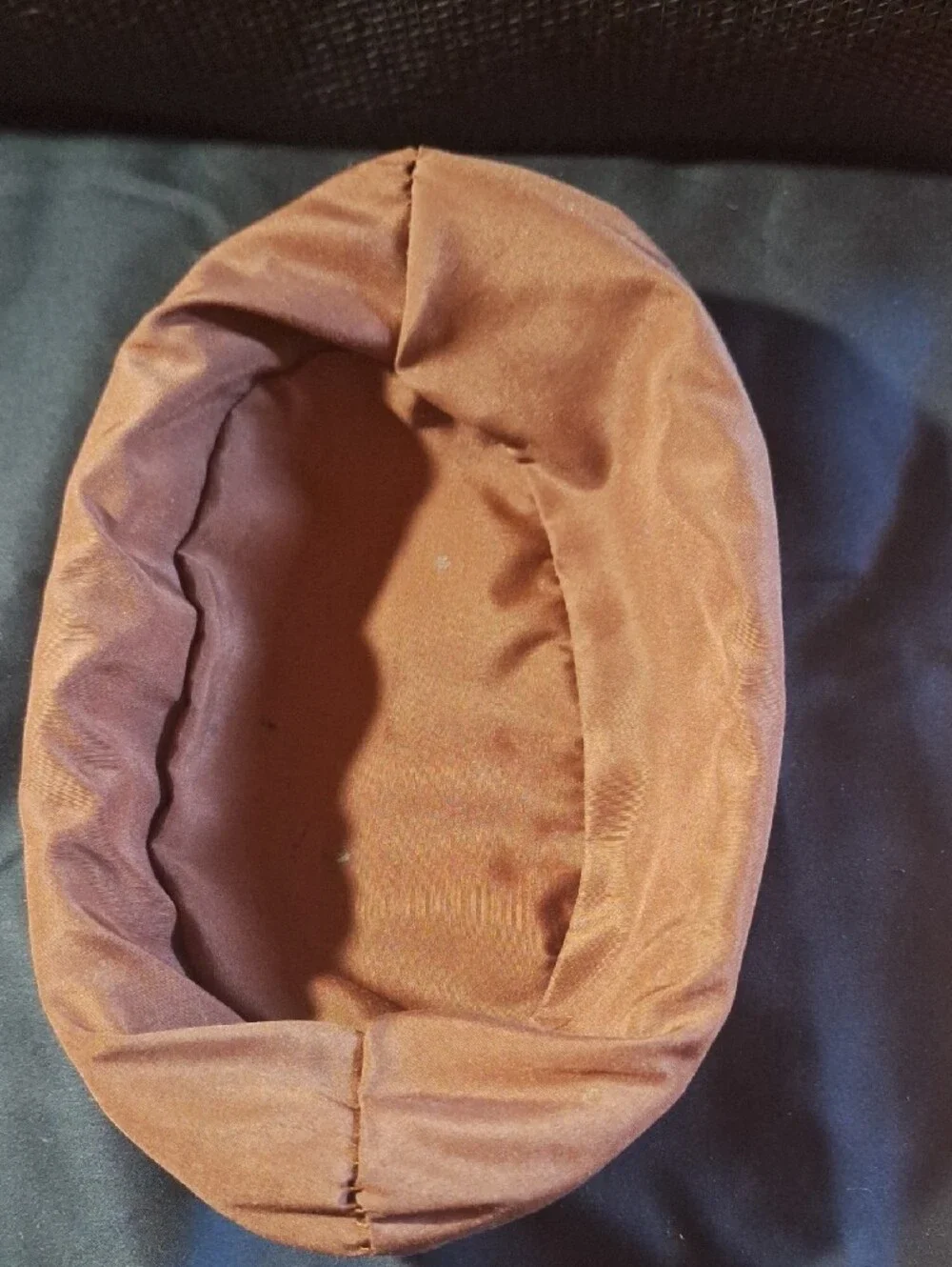 Brown Wicker Lined Bread Basket